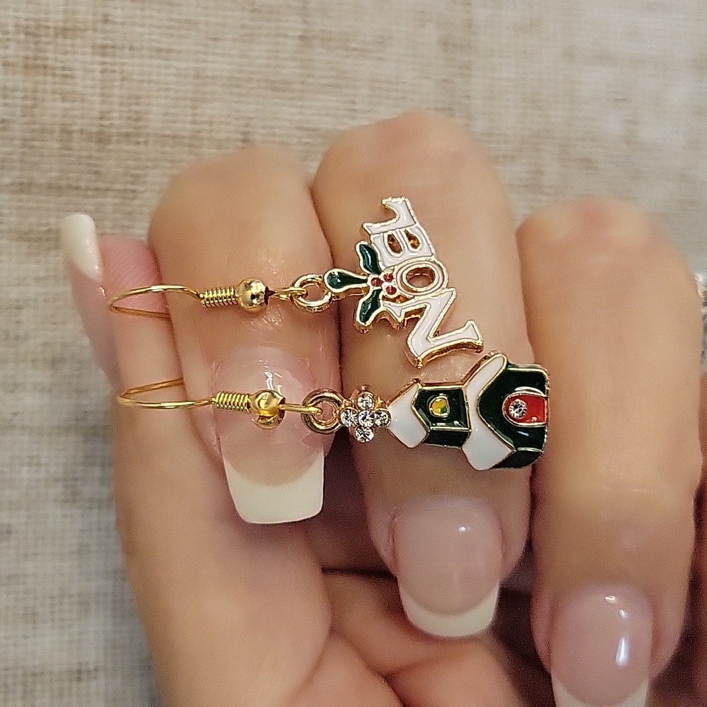 Festive Noel Church Charm Earrings